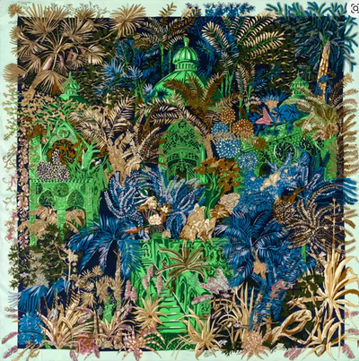luxury silk twill scarf