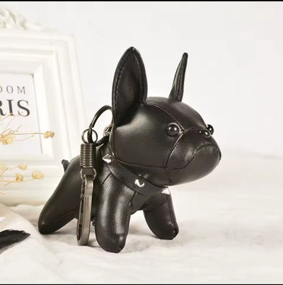 French Bulldog Bag Charm – Punk Dog Keychain for Handbags & Accessories | Cute Cartoon Style Bag Pendant | d.internoscia - dinternoscia